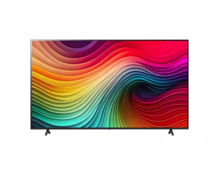 Телевизор LG 86NANO81T3A, 86" 4K HDR Smart Nano Cell TV, 3840x2160, DVB-T2/C/S2, AI Alpha 5 Gen7, HDR 10 PRO, webOS 24, ThinQ AI, WiFi, Clear Voice, AI Upscaling, Bluetooth, Hdmi, CI, LAN, AirPlay2, SPDIF, 2 Pole stand, Silver