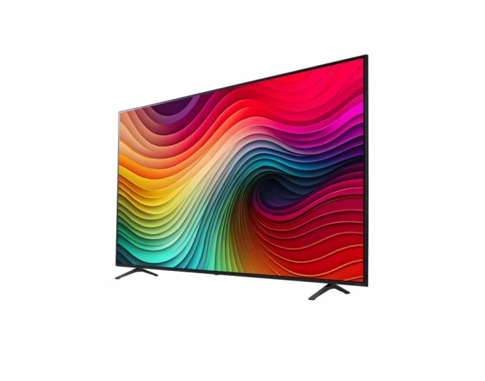 Телевизор LG 86NANO81T3A, 86" 4K HDR Smart Nano Cell TV, 3840x2160, DVB-T2/C/S2, AI Alpha 5 Gen7, HDR 10 PRO, webOS 24, ThinQ AI, WiFi, Clear Voice, AI Upscaling, Bluetooth, Hdmi, CI, LAN, AirPlay2, SPDIF, 2 Pole stand, Silver