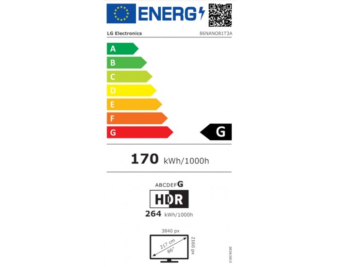 Телевизор LG 86NANO81T3A, 86" 4K HDR Smart Nano Cell TV, 3840x2160, DVB-T2/C/S2, AI Alpha 5 Gen7, HDR 10 PRO, webOS 24, ThinQ AI, WiFi, Clear Voice, AI Upscaling, Bluetooth, Hdmi, CI, LAN, AirPlay2, SPDIF, 2 Pole stand, Silver