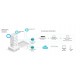 Точка за достъп TP-Link Omada EAP683 UR AX6000 Ceiling Mount WiFi 6