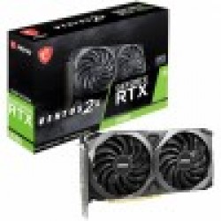 MSI Video Card Nvidia GeForce RTX 3060 VENTUS 2X 12G OC, 12GB GDDR6, 192-bit, 360 GB/s, 15 Gbps Effective Memory Clock, 1807 MHz Boost, 3584 CUDA Cores, PCIe 4.0, 3x DisplayPort 1.4a, HDMI 2.1, RAY TRACING, Dual Fan, 550W Recommended PSU, Metal Backplate, - Офис техника
