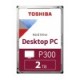 Твърд диск Toshiba P300 - High-Performance Hard Drive 2TB (7200rpm/256MB), BULK Твърд диск Toshiba P300 - High-Performance Hard Drive 2TB (7200rpm/256MB), BULK