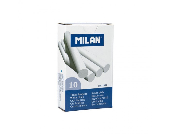 Milan Тебешир, бял, 10 броя Milan Тебешир, бял, 10 броя