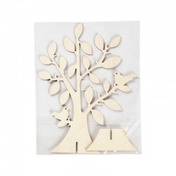 Creativ Company Фигура за декорация, дървена, 24 х 18.4 х 0.4 cm - Материали за декорация
