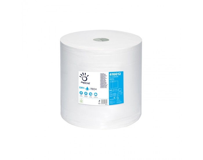 Papernet Индустриална ролка Dry Tech, двупластова, 1000 къса, 360 m