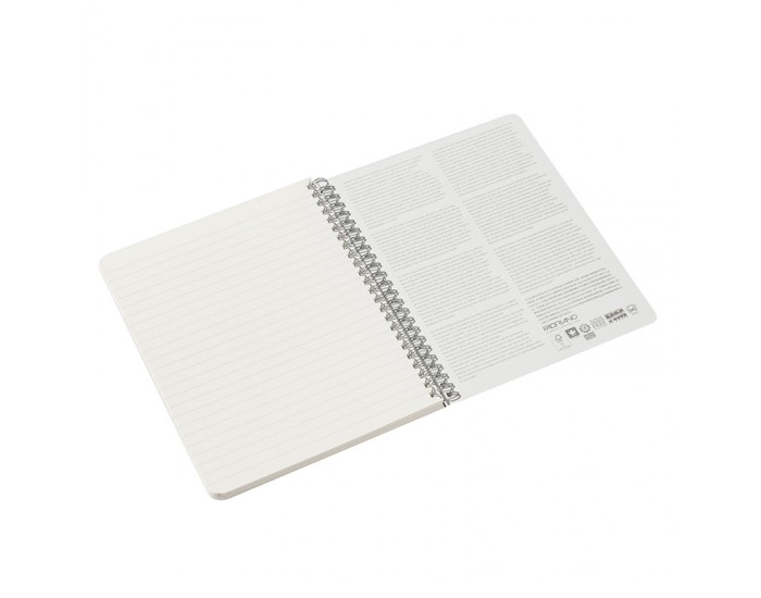 Fabriano Тетрадка Ecoqua, A4, картонена корица, със спирала, 70 листа, череша Fabriano Тетрадка Ecoqua, A4, картонена корица, със спирала, 70 листа, череша