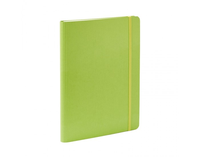 Fabriano Тетрадка Ecoqua+, A4, картонена корица, със скрита спирала, 70 листа, лайм