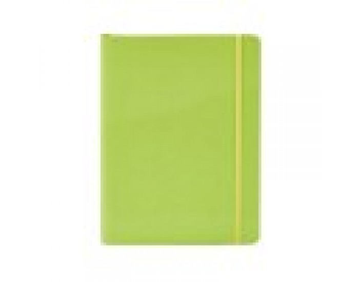 Fabriano Тетрадка Ecoqua+, A4, картонена корица, със скрита спирала, 70 листа, лайм