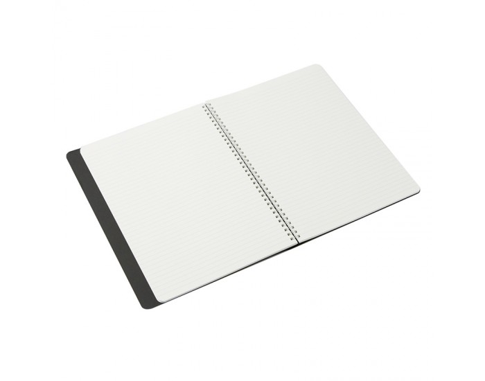 Fabriano Тетрадка Ecoqua+, A4, картонена корица, със скрита спирала, 70 листа, черна Fabriano Тетрадка Ecoqua+, A4, картонена корица, със скрита спирала, 70 листа, черна