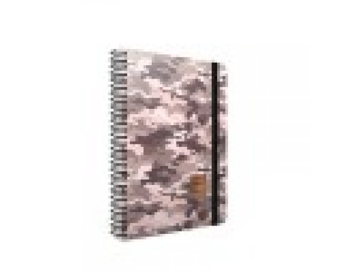 Gipta Тетрадка Backup, кремава хартия, широки редове, картонена корица, със спирала, с ластик, 17 х 24 cm, 120 листа Gipta Тетрадка Backup, кремава хартия, широки редове, картонена корица, със спирала, с ластик, 17 х 24 cm, 120 листа