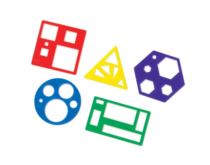 Learning Resources Шаблони, с геометрични фигури, 5 броя Learning Resources Шаблони, с геометрични фигури, 5 броя