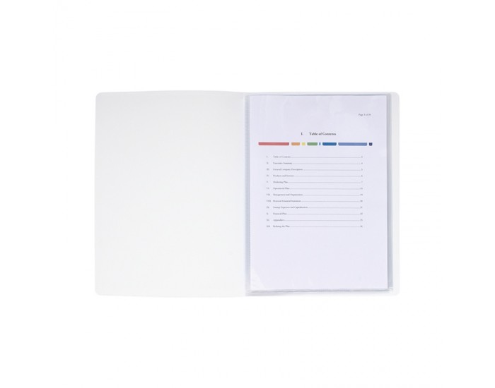 Exacompta Папка Keracover, PP, с 10 джоба, бяла Exacompta Папка Keracover, PP, с 10 джоба, бяла