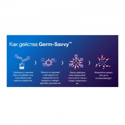 Rapesco Папка Germ-Savvy, PP, с 10 джоба, черна - Канцеларски материали