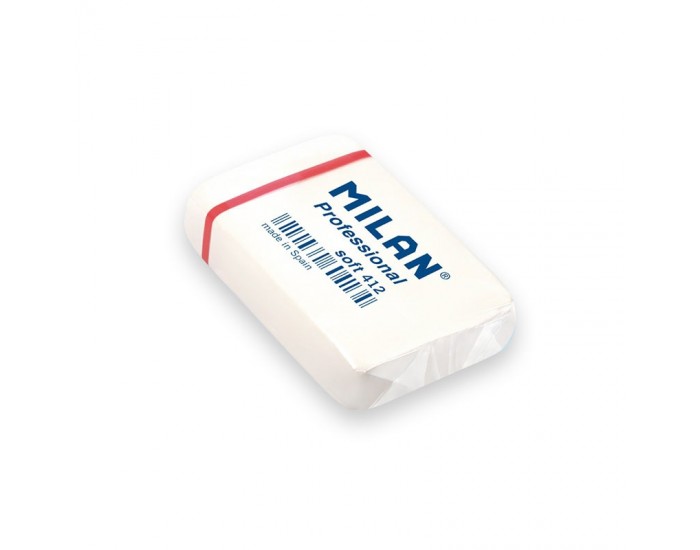Milan Гума за молив Professional Soft 412, бяла Milan Гума за молив Professional Soft 412, бяла