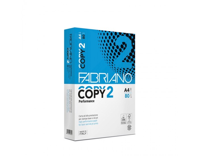 Fabriano Копирна хартия Copy 2, A4, 80 g/m2, 500 листа Fabriano Копирна хартия Copy 2, A4, 80 g/m2, 500 листа