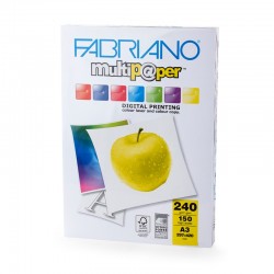 Fabriano Копирен картон Multipaper, A3, 240 g/m2, гланц, 150 листа - Хартия и документи