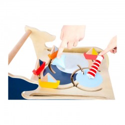 Small Foot Проходилка с активности, дървена, 42 х 39 х 42 cm - Small Foot