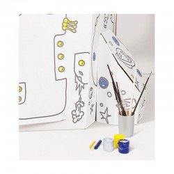 Small Foot Къща - Ракета за игра, картонена, 105 х 105 х 169 cm - Small Foot