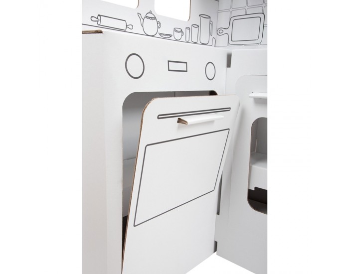 Small Foot Кухня за игра, картонена, 117 х 57 х 135 cm Small Foot Кухня за игра, картонена, 117 х 57 х 135 cm