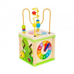 Small Foot Куб, дидактичен, 5 в 1, дървен, 15 х 15 х 29 cm - Small Foot
