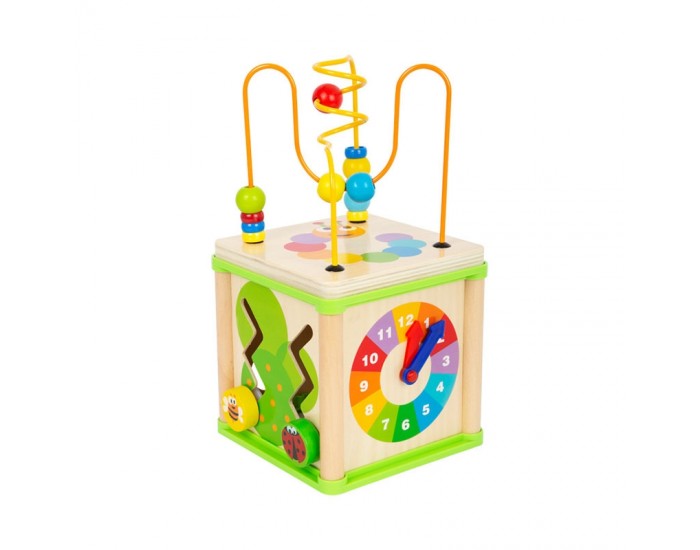 Small Foot Куб, дидактичен, 5 в 1, дървен, 15 х 15 х 29 cm Small Foot Куб, дидактичен, 5 в 1, дървен, 15 х 15 х 29 cm
