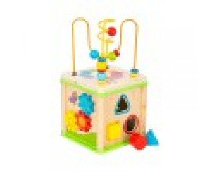 Small Foot Куб, дидактичен, 5 в 1, дървен, 15 х 15 х 29 cm Small Foot Куб, дидактичен, 5 в 1, дървен, 15 х 15 х 29 cm