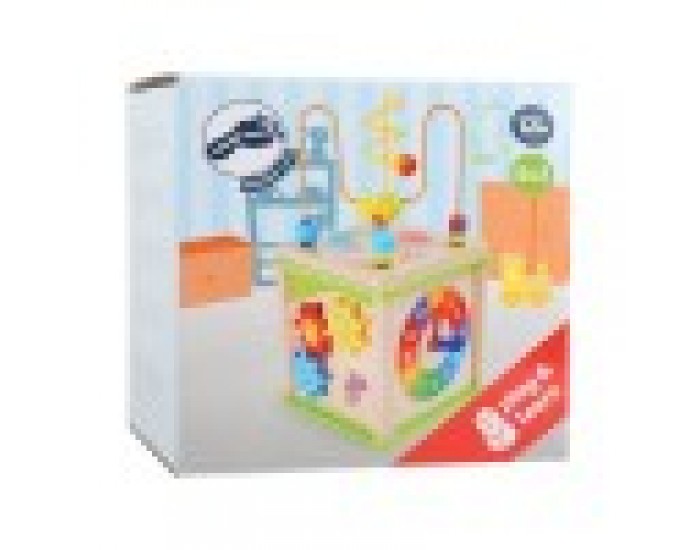 Small Foot Куб, дидактичен, 5 в 1, дървен, 15 х 15 х 29 cm Small Foot Куб, дидактичен, 5 в 1, дървен, 15 х 15 х 29 cm