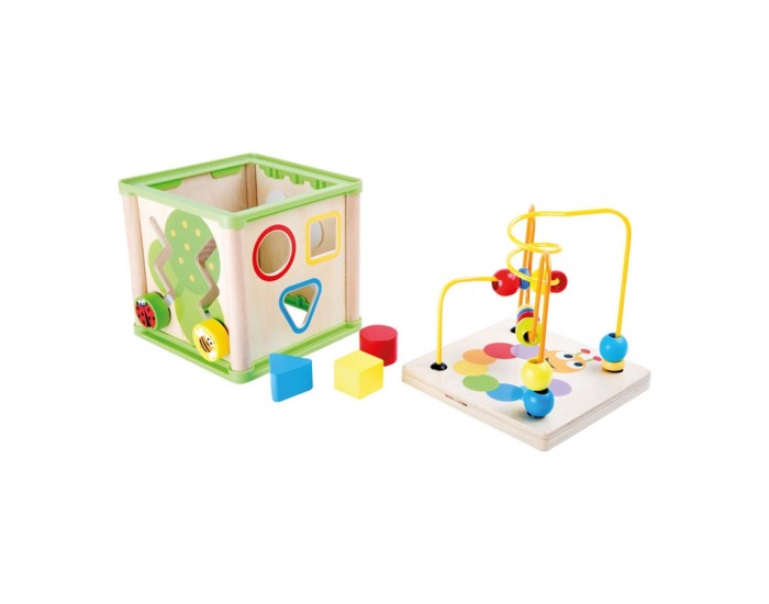 Small Foot Куб, дидактичен, 5 в 1, дървен, 15 х 15 х 29 cm Small Foot Куб, дидактичен, 5 в 1, дървен, 15 х 15 х 29 cm