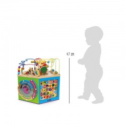 Small Foot Куб, дидактичен, XXL, дървен, 55 х 55 х 47 cm - Small Foot