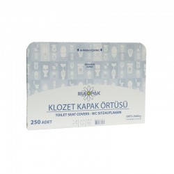 Rulopak Покривало за тоалетна чиния, 43 х 35.5 cm, 250 броя - RULOPAK