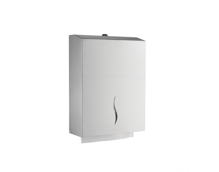 Dayco Диспенсър за кърпи за ръце със Z-сгъвка, 27 х 10 х 21 cm, инокс Dayco Диспенсър за кърпи за ръце със Z-сгъвка, 27 х 10 х 21 cm, инокс