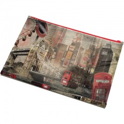 Panta Plast Папка London Collection, PP, с цип, A4 - Panta Plast