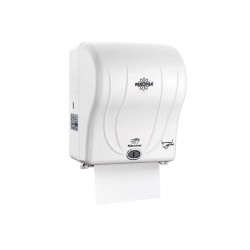 Rulopak Диспенсър за хартиени ролки, със сензор, 21 cm, бял - RULOPAK