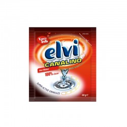 Elvi Препарат за отпушване на канали Canalino, за топла вода, гранули, 60 g - Почистващи препарати