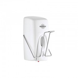 Rulopak Диспенсър за дезинфектант на гел, 1 L, лакътен, бял - RULOPAK