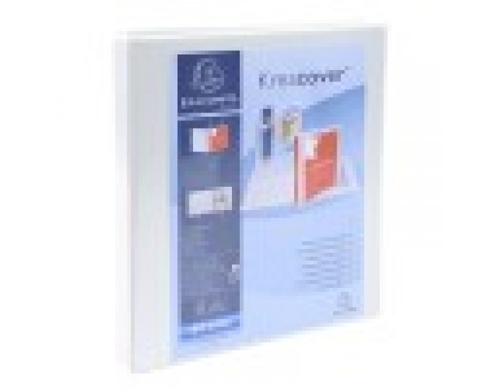 Exacompta Папка Kreacover, А4, с 2 ринга, 3 джоба, 38 mm, бяла Exacompta Папка Kreacover, А4, с 2 ринга, 3 джоба, 38 mm, бяла