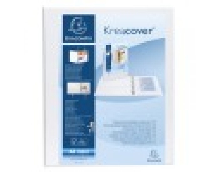 Exacompta Папка Kreacover, А4, с 2 ринга, 3 джоба, PP, 38 mm, бяла Exacompta Папка Kreacover, А4, с 2 ринга, 3 джоба, PP, 38 mm, бяла