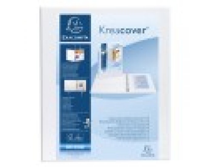 Exacompta Папка Kreacover, А4, с 4 ринга, 3 джоба, PP, 47 mm, бяла Exacompta Папка Kreacover, А4, с 4 ринга, 3 джоба, PP, 47 mm, бяла