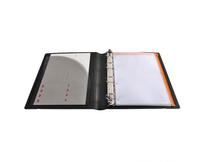 Exacompta Папка, А4, с 4 ринга, PP, 50 mm, черна Exacompta Папка, А4, с 4 ринга, PP, 50 mm, черна