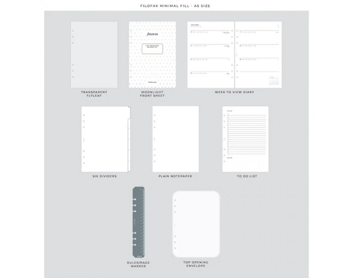 Filofax Органайзер Moonlight, A5, бял Filofax Органайзер Moonlight, A5, бял