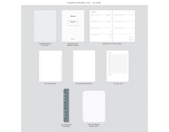 Filofax Органайзер Moonlight, A5, черен Filofax Органайзер Moonlight, A5, черен