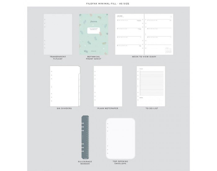 Filofax Органайзер Botanical, A5, мента Filofax Органайзер Botanical, A5, мента