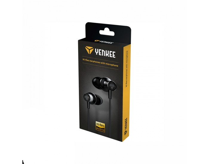 Yenkee Слушалки 405BK Hi, с микрофон, черни Yenkee Слушалки 405BK Hi, с микрофон, черни