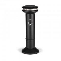 Rubbermaid Пепелник Infinity High, черен - RUBBERMAID