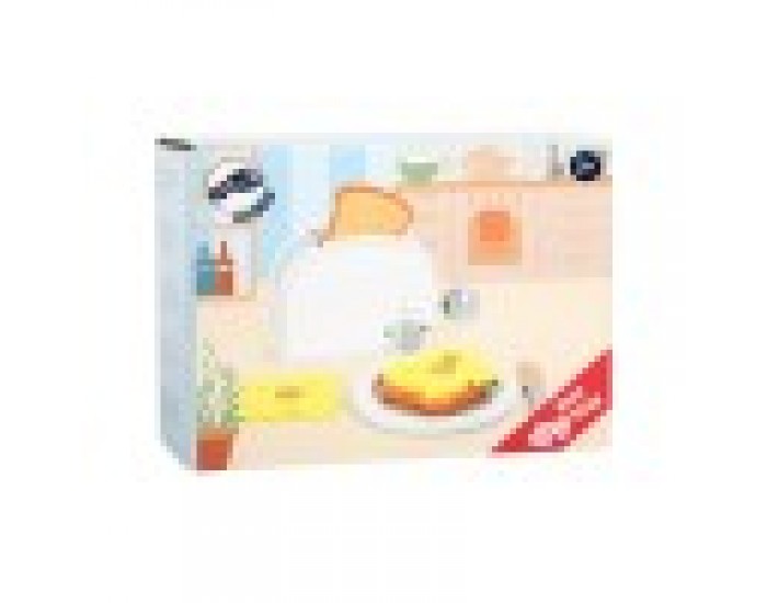 Small Foot Комплект Закуска, дървен, 7 части Small Foot Комплект Закуска, дървен, 7 части