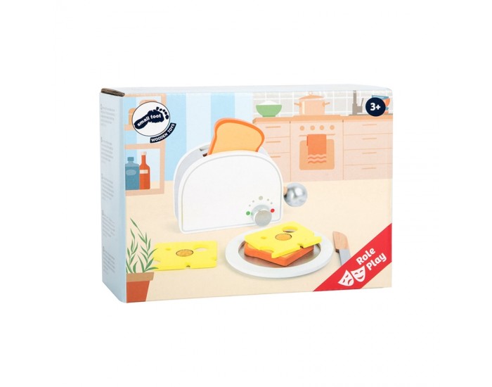 Small Foot Комплект Закуска, дървен, 7 части Small Foot Комплект Закуска, дървен, 7 части