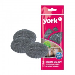 York Домакинска тел за съдове Maxi, фина, 3 броя - Почистващи продукти, Кошове за смет и консумативи
