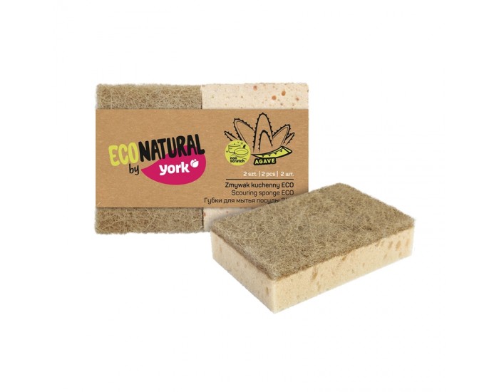 York Домакинска гъба Eco Natural, без канал, 2 броя York Домакинска гъба Eco Natural, без канал, 2 броя