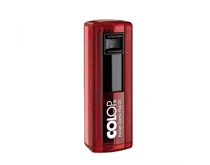 Colop Печат Pocket Stamp Plus 20, джобен, 14 x 38 mm, рубиненочервен Colop Печат Pocket Stamp Plus 20, джобен, 14 x 38 mm, рубиненочервен