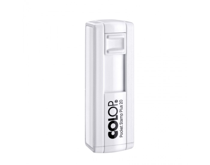 Colop Печат Pocket Stamp Plus 20, джобен, 14 x 38 mm, бял Colop Печат Pocket Stamp Plus 20, джобен, 14 x 38 mm, бял